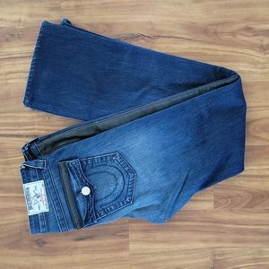 TRUE RELIGION Boot Cut w/Flaps Leather Vegan